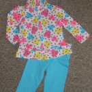 KIDGETS Hooded Heart Print Pant Set Girls Size 24 months