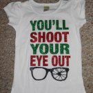 KAVIO GIRL White YOU’LL SHOOT YOUR EYE OUT Short Girls Size 3 NEW