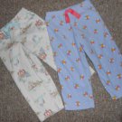 Lot of CARTER’S Fleece Sleep Pants Girls Size 2T