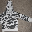 JUMPING BEANS Zebra Print Hooded Jacket Girls Size 3T
