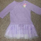 YOUNGLAND Sparkly Purple Tulle Skirted Tunic Dress Girls Size 4T