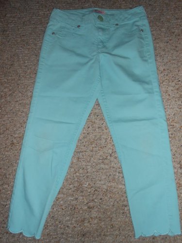 CANDIES&acirc;��S Blue Scalloped Hem Stretch Denim Jeans Girls Size 16