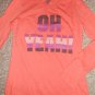 OLD NAVY Orange OH YEAH! Long Sleeved Top Girls Size 14 XL