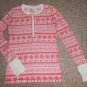 MUDD Pink Print Thermal Long Sleeved Top Girls Size 16 XL