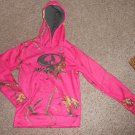 MOSSY OAK Pink Fleece Lined Hooded Pullover Girls Size 14-16 XL NEW