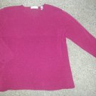 VALERIE STEVENS II Maroon V-Neck Knit Top Womans Plus Size 3X