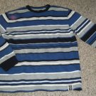 OLD NAVY Blue and Gray Striped Long Sleeved Top Ladies LARGE