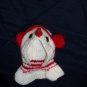 Handmade Red and White Snowman Hat and Mittens Fits up to 12 months Unisex