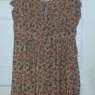 FOREVER 21 Brown Floral Print Sundress Ladies Medium Size 6-8