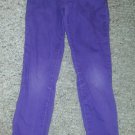 LEI Purple Lowrise Stretch Denim Skinny Jeans Girls Size 7 Adjustable Waist