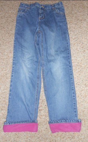 THE CHILDREN&acirc;��S PLACE Flannel Lined Denim Jeans Girls Size 10