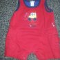 CARTER’S Red Sleeveless T is For Tractor Short Romper Boys 3 months