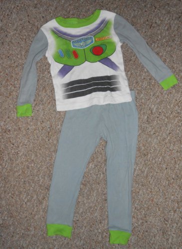 DISNEY BUZZ LIGHTYEAR Long Sleeved Pajamas Boys Size 3