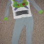 DISNEY BUZZ LIGHTYEAR Long Sleeved Pajamas Boys Size 3