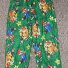 Green MARIO BROTHERS Flannel Sleep pants Boys Size 6