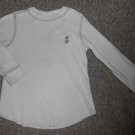 GAP KIDS White Ribbed Thermal Top Boys Size 4-5 XS
