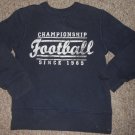 THE CHILDREN’S PLACE Navy Football Themed Sweatshirt Pullover Boys Size 5-6