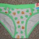 NWT Green Shamrock Print Bikini Panties SECRET POSSESSIONS Ladies Medium 6-8