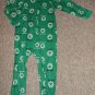 BOSTON CELTICS One Piece Sleeper Pajamas Boys Size 3T