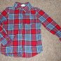 CRAZY 8 Red and Blue Plaid Long Sleeved Flannel Shirt Boys Size 4T