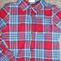 CRAZY 8 Red and Blue Plaid Long Sleeved Flannel Shirt Boys Size 4T