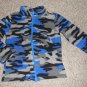 TOUGHSKINS Blue Camo Print Fleece Jacket Size 4