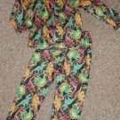 QUAD SEVEN Dinosaur Print Flannel Pajamas Boys Size 4T
