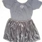 JACQUES MORET Black Leotard and Chiffon Dance Skirt Girls Size 8-10 Medium