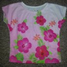 JUMPING BEANS Pink floral Print Short Sleeved Top Girls Size 2T