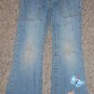 GAP Bootcut Distressed and Appliqued Stretch Denim Jeans Girls Size 6