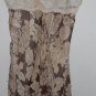 NICOLE MILLER Brown Floral Crochet and Draped Sundress Ladies Size 10