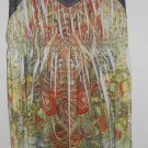 NWT Brown Paisley Print Sleeveless APT 9 Dress Peek A Boo Mesh Ladies LARGE Size 10-12