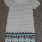 JILLIAN’S CLOSET Off White Short Sleeved Knit Dress Girls Size 7-8