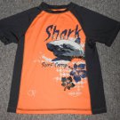 OP Black and Orange SHARK SURF CAMP Dri Fit Top Boys Size 6-7