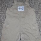 SESAME STREET Lil Golfer Khaki Short Overalls Boys Size 24 months (#993)