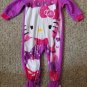 Purple and Pink HELLO KITTY Fleece Blanket Sleeper Girls Size 18 months