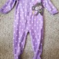 CARTER'S Purple Polka Dot Princess Monkey Blanket Sleeper Girls 18 months (#21)