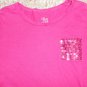 THE CHILDREN&acirc;��S PLACE Pink Sequined Trim Long Sleeved Top Girls Size 7-8