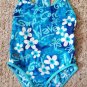 SPEEDO Blue Floral SURF GIRL Tank Bathing Suit Girls Size 8 (#878)