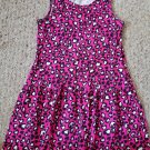 FADED GLORY Pink Heart Print Sleeveless Dress Girls Size 10-12 (#1006)