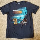 GAP KIDS Navy Blue Basketball Themed Short Sleeved Top Boys Size 12 (#877)