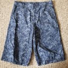 CRAZY 8 Blue and Gray Print Longer Length Shorts Boys Size 14 (#871)