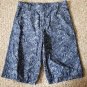 CRAZY 8 Blue and Gray Print Longer Length Shorts Boys Size 14 (#871)