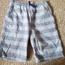 CRAZY 8 Gray Striped Longer Length Shorts Boys Size 12 (#1011)