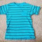 QUIKSILVER Blue Striped Short Sleeved Top Boys Size 10