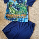 CARTER’S Navy Blue DINOSAURS Shortie Pajamas Boys Size 6