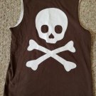 CRAZY 8 Brown Sleeveless Skull Boys Top Size 7-8