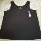 NWT Black FADED GLORY Layering Tank Top Womans Plus Size 5X 30W 32W