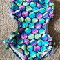 ANGEL BEACH Blue Polka Dot Monokini Girls Size 7