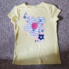 JUMPING BEANS Yellow Daisy Print Short Sleeved Top Girls Size 7